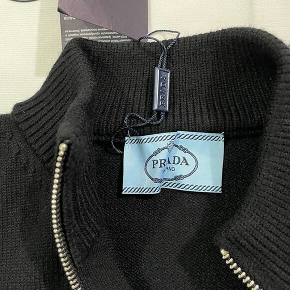 Prada black knitted cardigan size XL - Picture 5 of 6